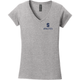 Midd South Athletics Softstyle Ladies Fit V-Neck T-Shirt