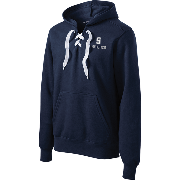 Midd South Athletics Lace Up Pullover Hooded Sweatshirt