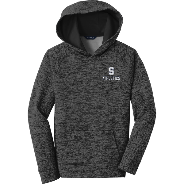 Midd South Athletics Youth PosiCharge Electric Heather Fleece Hooded Pullover