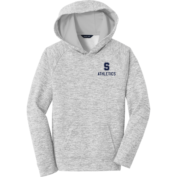 Midd South Athletics Youth PosiCharge Electric Heather Fleece Hooded Pullover