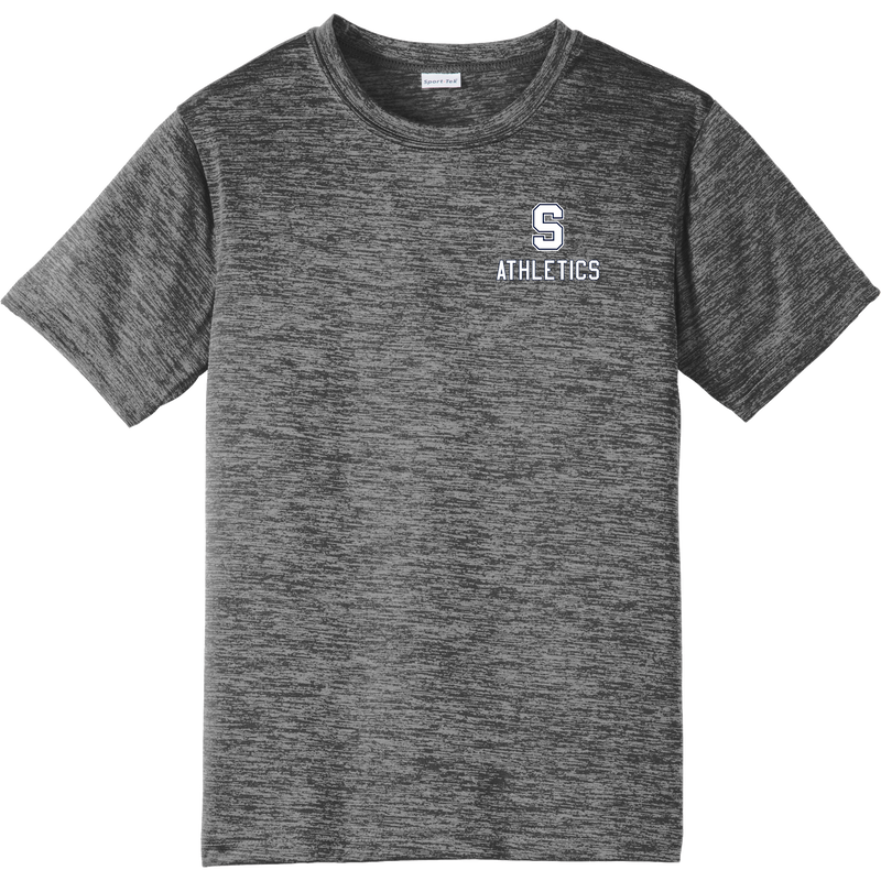 Midd South Athletics Youth PosiCharge Electric Heather Tee