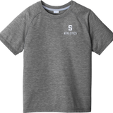 Midd South Athletics Youth PosiCharge Tri-Blend Wicking Raglan Tee