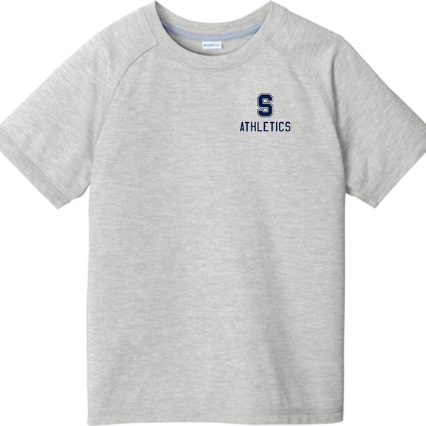 Midd South Athletics Youth PosiCharge Tri-Blend Wicking Raglan Tee