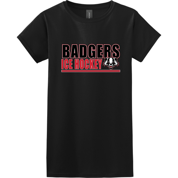 Scary Badgers Softstyle Ladies' T-Shirt