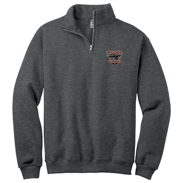 Biggby Bombers NuBlend 1/4-Zip Cadet Collar Sweatshirt