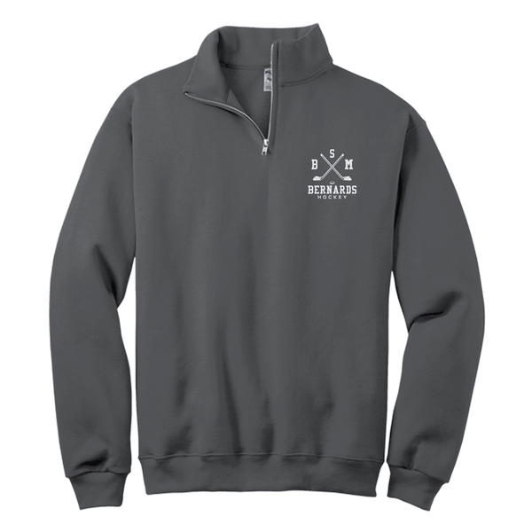 BSM Bernards NuBlend 1/4-Zip Cadet Collar Sweatshirt