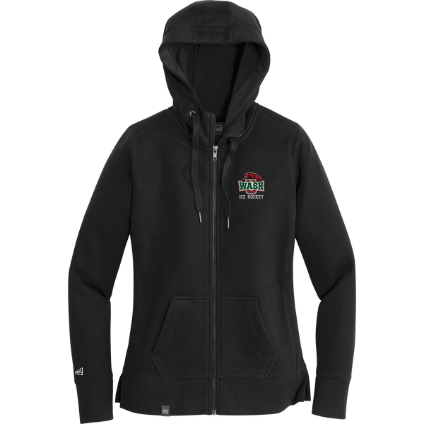 Wash U New Era Ladies French Terry Full-Zip Hoodie