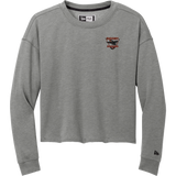 Biggby Bombers New Era Ladies Tri-Blend Fleece Crop Crew
