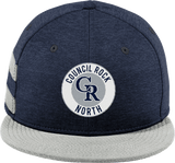 Council Rock North New Era Shadow Heather Striped Flat Bill Snapback Cap