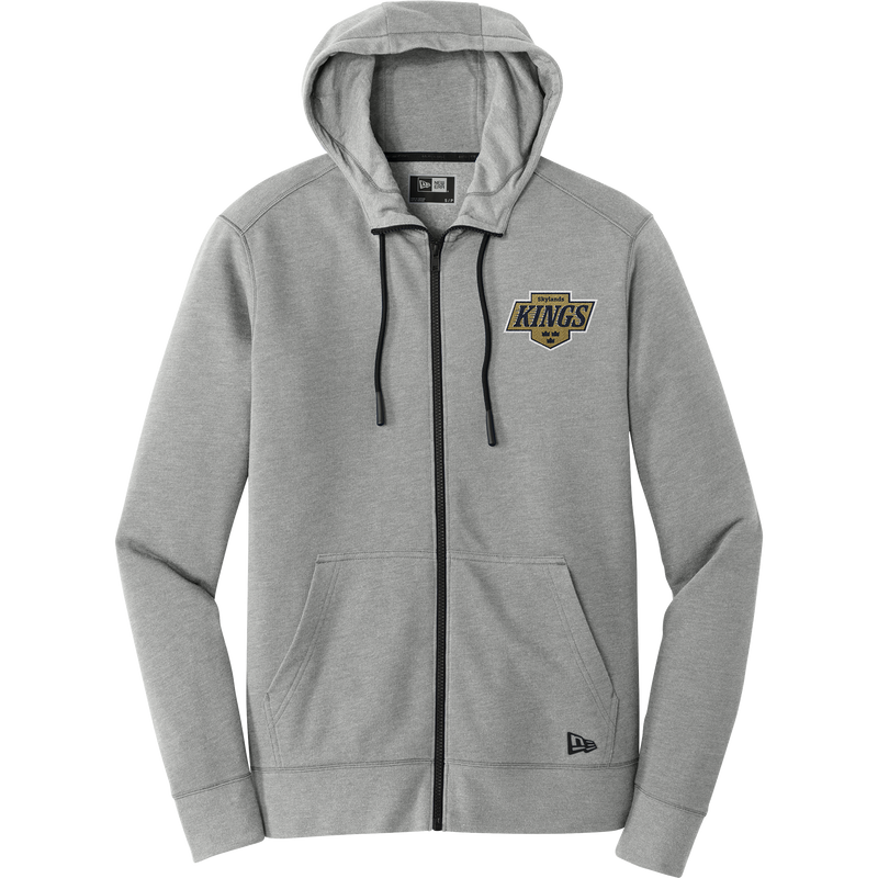Skylands Kings New Era Tri-Blend Fleece Full-Zip Hoodie