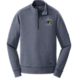 Delaware Jr. Blue Hens New Era Tri-Blend Fleece 1/4-Zip Pullover