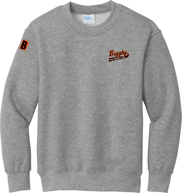 Biggby Coffee AAA Youth Core Fleece Crewneck Sweatshirt