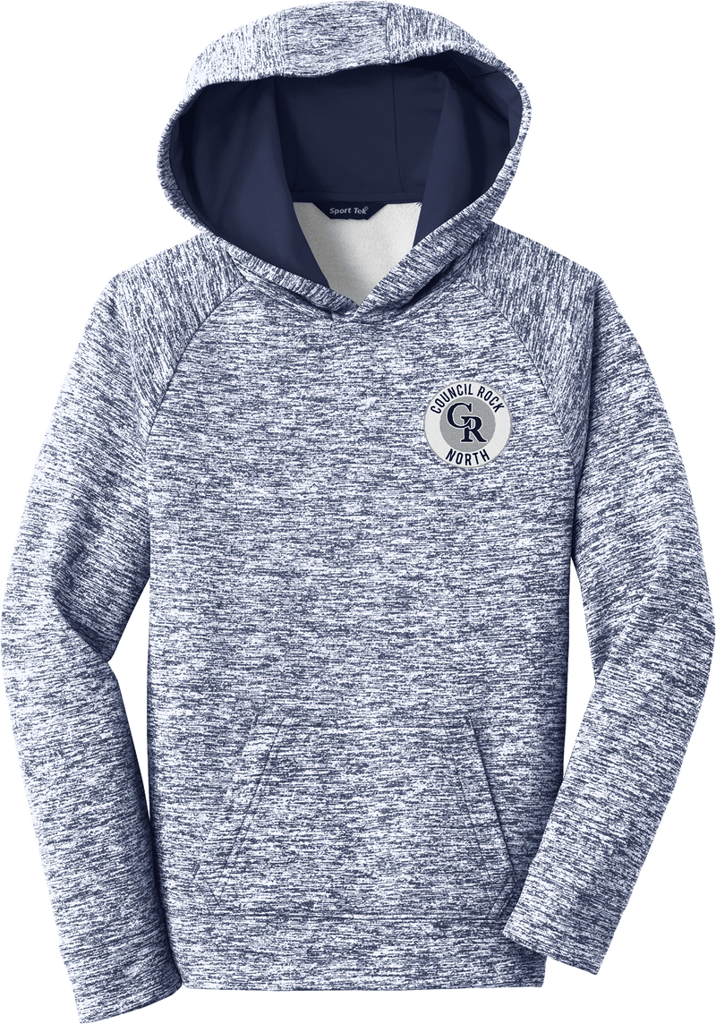 Council Rock North Youth PosiCharge Electric Heather Fleece Hooded Pullover