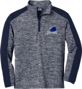 Brandywine Outlaws Youth PosiCharge  Electric Heather Colorblock 1/4-Zip Pullover